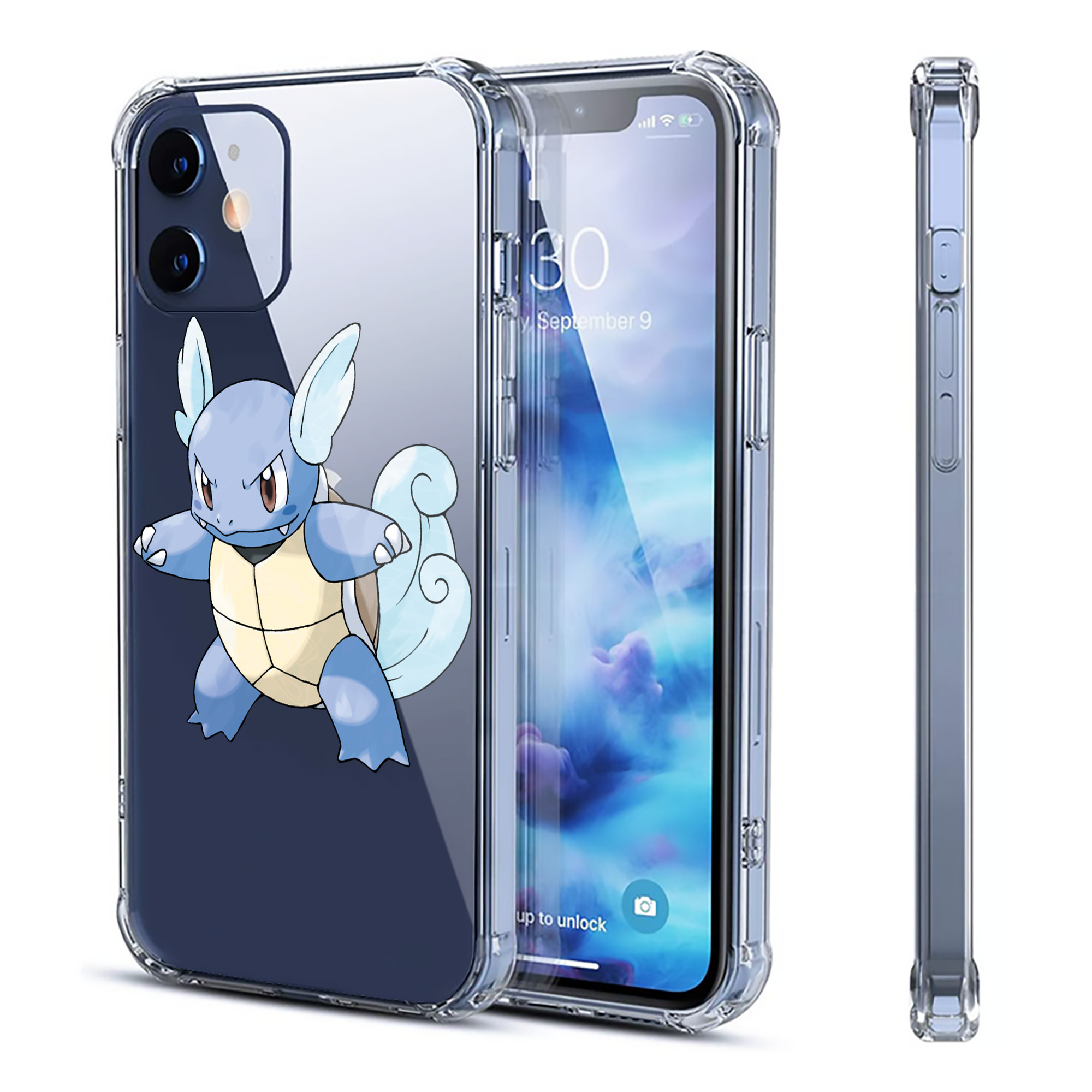 （画像用） ポケットモンスター Pokémon 【iPhone 12シリーズ対応】透明スマホケース（クリアソフトケース）
